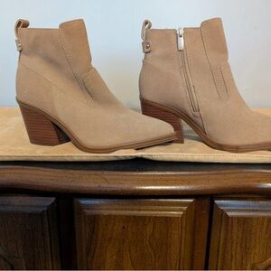 Vince Camuto Tan Ankle Booties